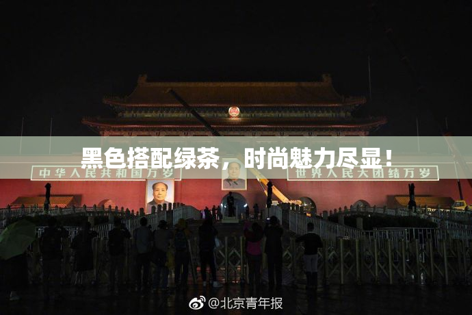 黑色搭配绿茶，时尚魅力尽显！