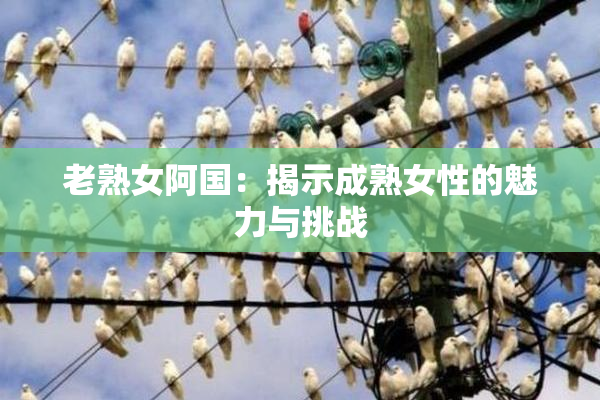 老熟女阿国：揭示成熟女性的魅力与挑战