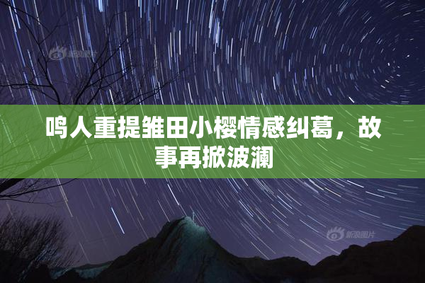 鸣人重提雏田小樱情感纠葛，故事再掀波澜