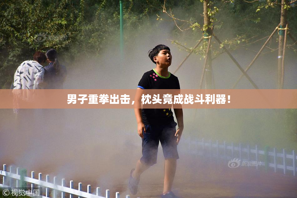 男子重拳出击，枕头竟成战斗利器！