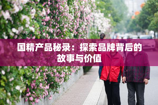国精产品秘录：探索品牌背后的故事与价值