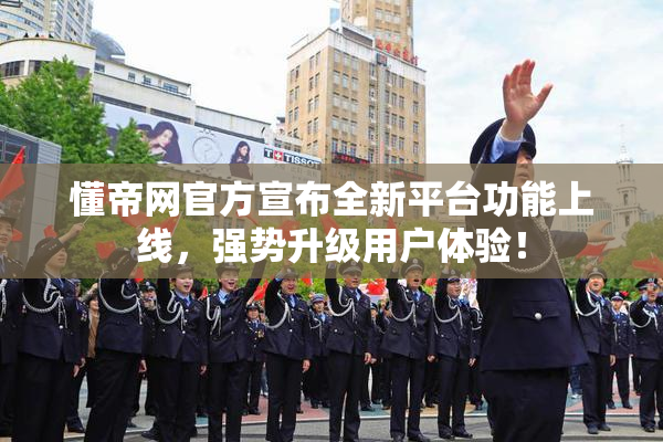 懂帝网官方宣布全新平台功能上线，强势升级用户体验！