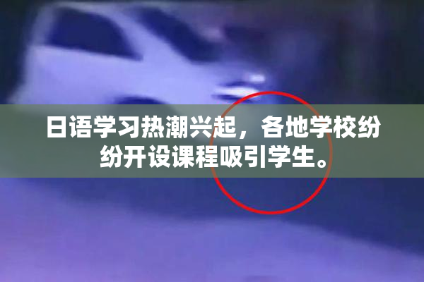 日语学习热潮兴起，各地学校纷纷开设课程吸引学生。