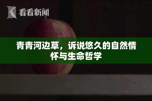 青青河边草，诉说悠久的自然情怀与生命哲学