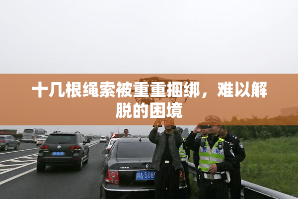 十几根绳索被重重捆绑，难以解脱的困境